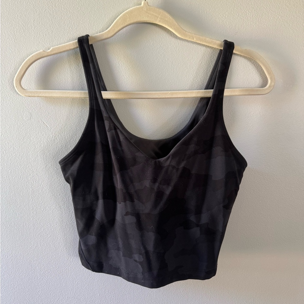 Black Camouflage Lululemon Align Women's Tank Top